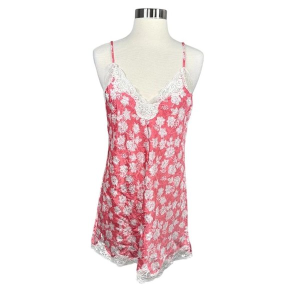 Victoria's Secret Vintage Gold Label Pink Floral Slip Dress - Picture 11 of 11